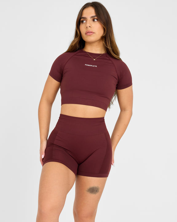 Evolve Sømløs SS Crop Top - hover image