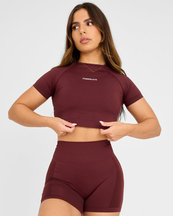 Evolve Sømløs SS Crop Top