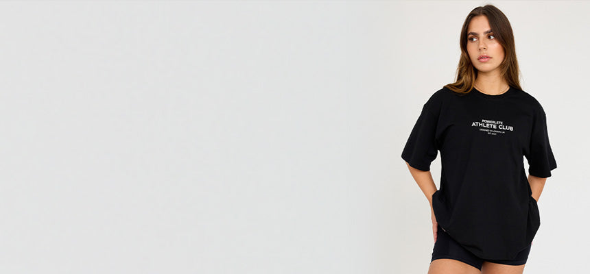 Överdimensionerad T-shirt för gym