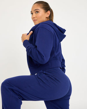 Core Classic Cropped Zip Hoodie