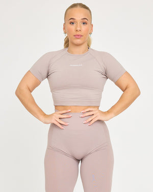 Evolve Sömlös SS Crop Top