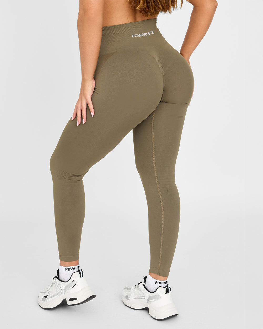 Mallas sin costuras Evolve Caqui Powerlete