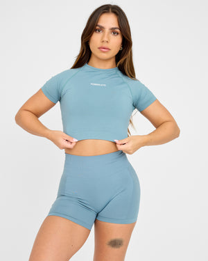 Evolve Crop Top SS senza cuciture
