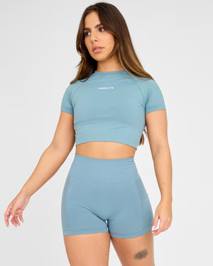 Evolve Crop Top SS senza cuciture