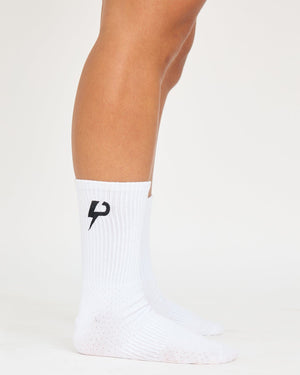 Premium Embroidered Logo Crew Socks